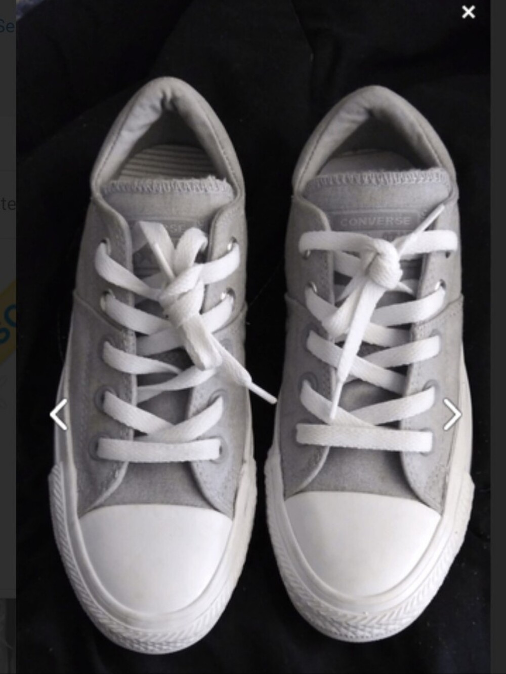Converse Kids' Low Top Sneakers in Light Gray